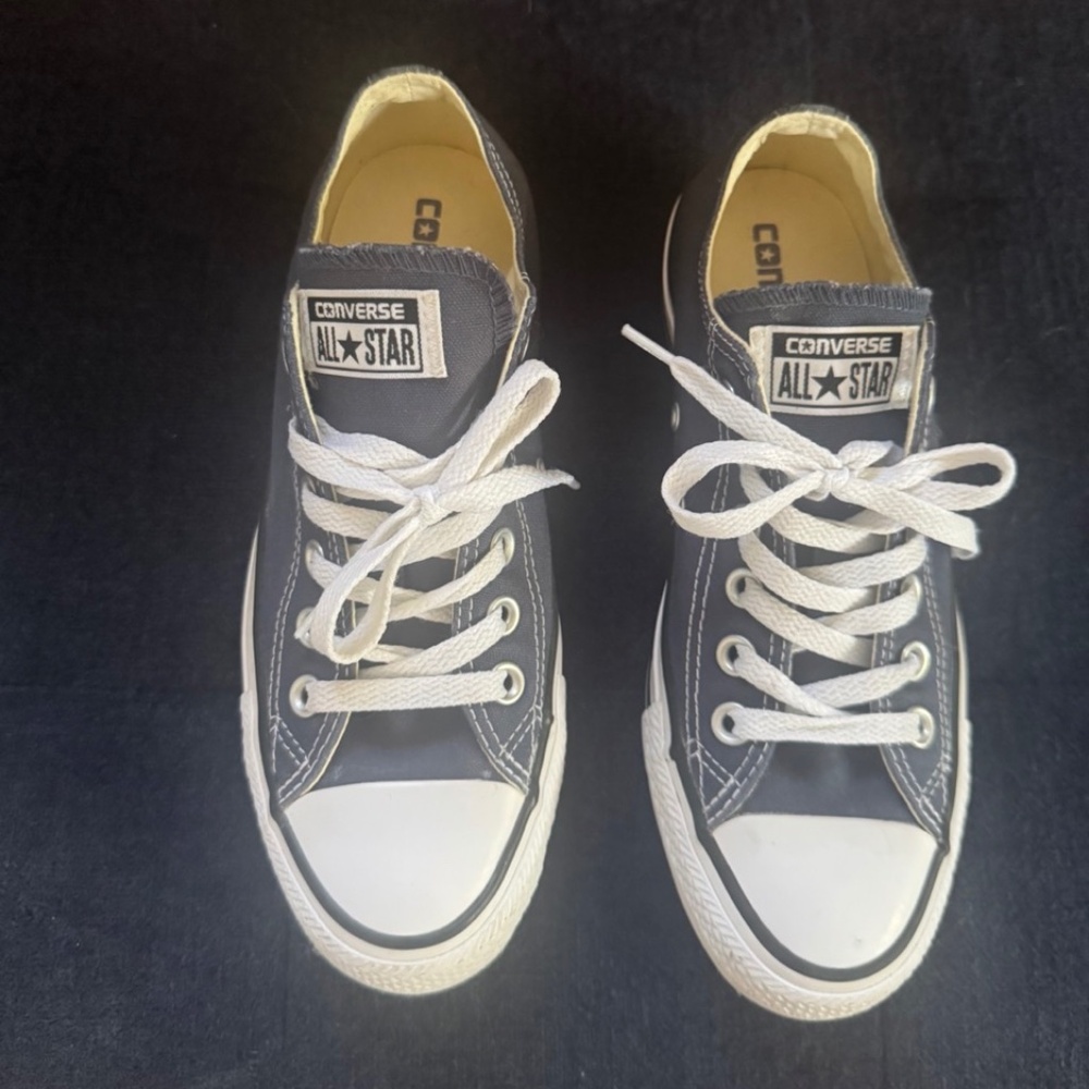 CONVERSE All Star Chuck Taylor Low Black Navy blue Shoes Women's Size 7 Sneakers